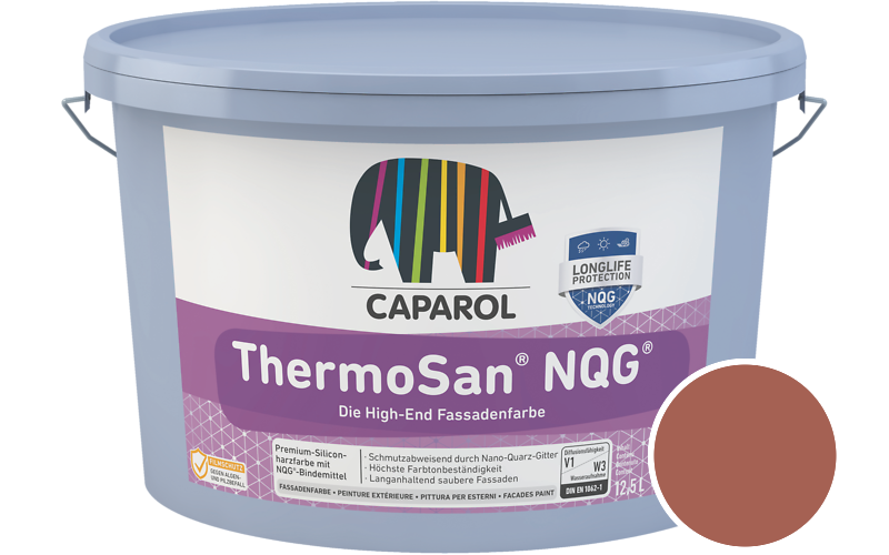 Caparol ThermoSan NQG 12,5L Fassadenfarbe / Getnt im Farbton Magma 100