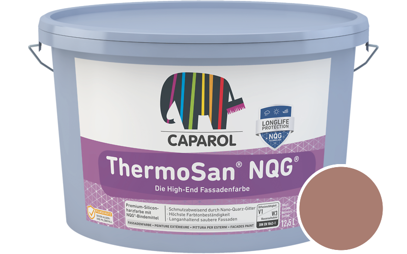 Caparol ThermoSan NQG 12,5L Fassadenfarbe / Getnt im Farbton Magma 75