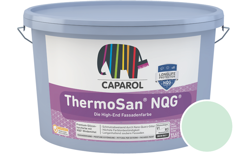 Caparol ThermoSan NQG 7,5L Fassadenfarbe / Get�nt im Farbton Malachit 120