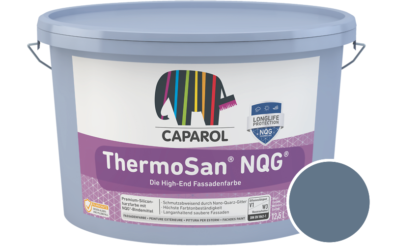 Caparol ThermoSan NQG 1,25L Fassadenfarbe / Getnt im Farbton Marin 35