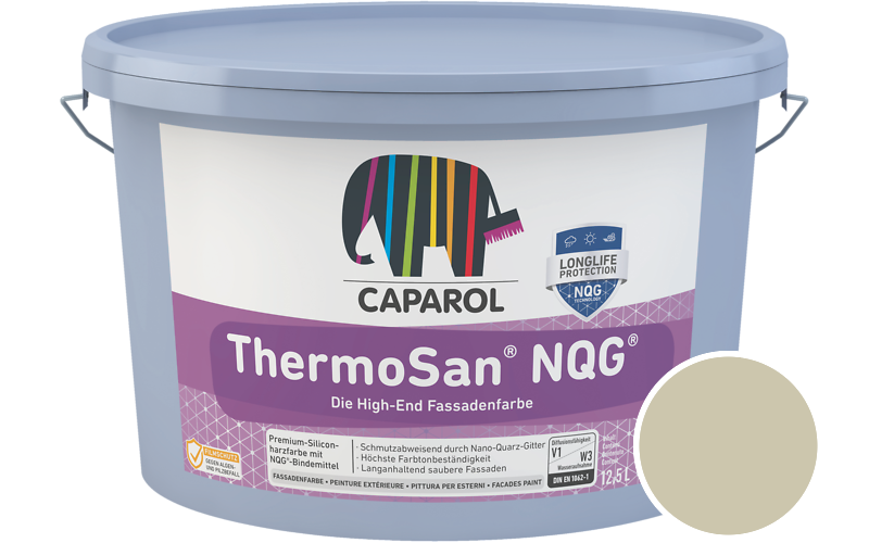 Caparol ThermoSan NQG 1,25L Fassadenfarbe / Getnt im Farbton Melisse 40
