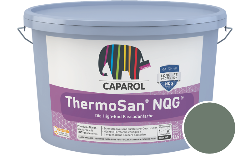 Caparol ThermoSan NQG 12,5L Fassadenfarbe / Getnt im Farbton Mint 35