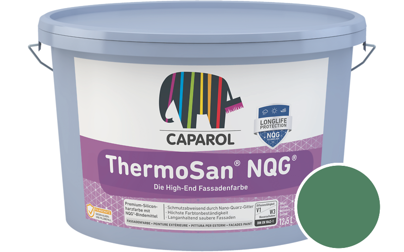 Caparol ThermoSan NQG 7,5L Fassadenfarbe / Getnt im Farbton Mint 70