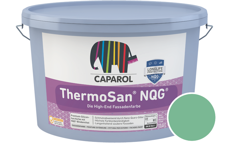 Caparol ThermoSan NQG 7,5L Fassadenfarbe / Getnt im Farbton Mint 80