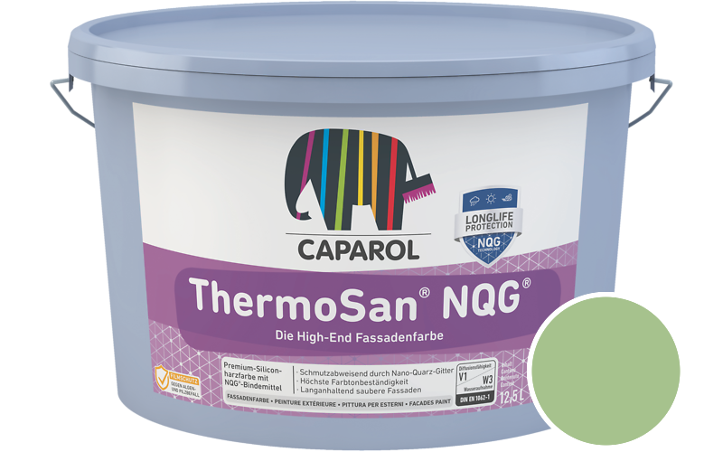 Caparol ThermoSan NQG 1,25L Fassadenfarbe / Getnt im Farbton Oase 110