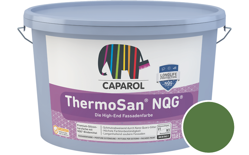 Caparol ThermoSan NQG 1,25L Fassadenfarbe / Getnt im Farbton Oase 125