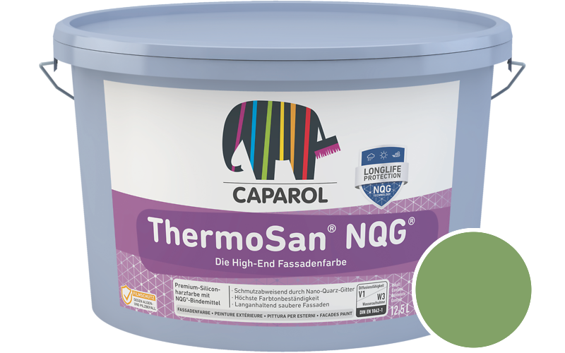 Caparol ThermoSan NQG 12,5L Fassadenfarbe / Getnt im Farbton Oase 135