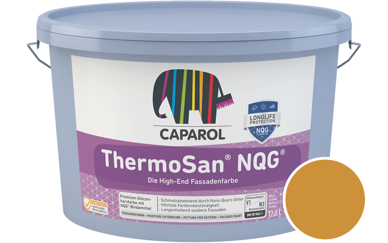 Caparol ThermoSan NQG 1,25L Fassadenfarbe / Getnt im Farbton Ocker Asi/syf
