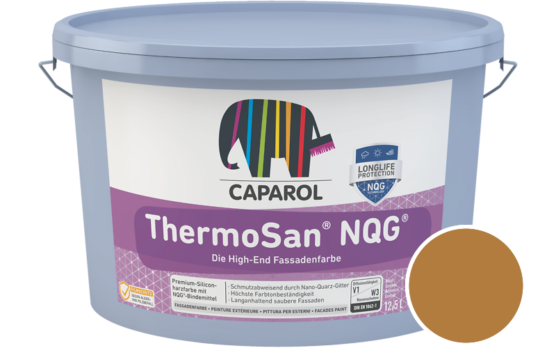 Caparol ThermoSan NQG 12,5L Fassadenfarbe / Getnt im Farbton Ocker Ava