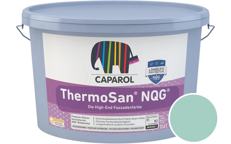 Caparol ThermoSan NQG 1,25L Fassadenfarbe / Getnt im Farbton Patina 85
