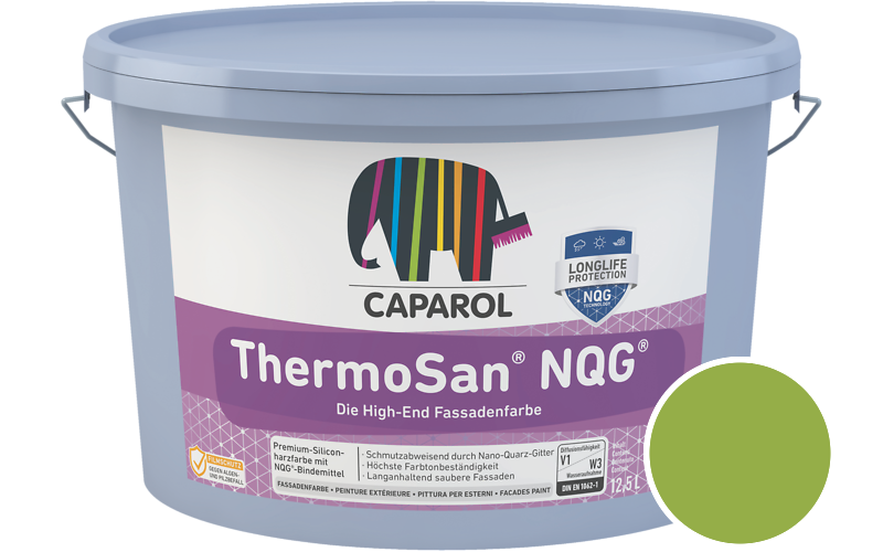 Caparol ThermoSan NQG 12,5L Fassadenfarbe / Getnt im Farbton Pinie 100