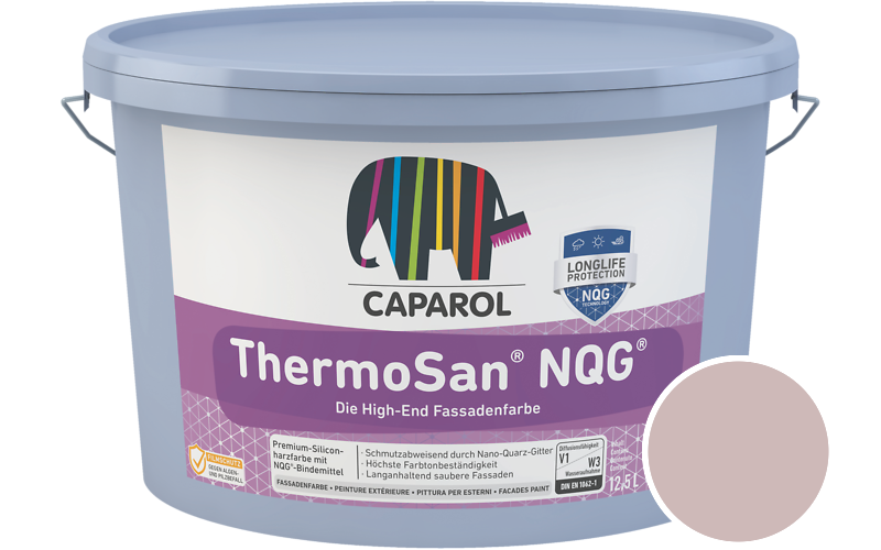 Caparol ThermoSan NQG 7,5L Fassadenfarbe / Getnt im Farbton Quarz 50