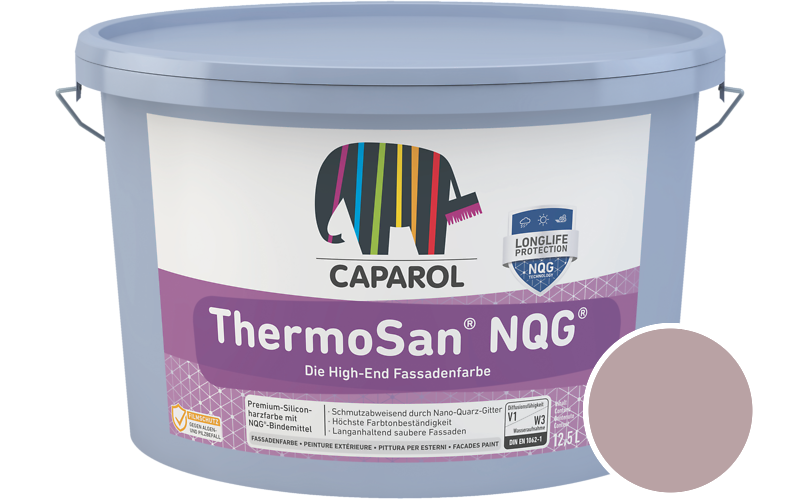Caparol ThermoSan NQG 7,5L Fassadenfarbe / Getnt im Farbton Rose 40