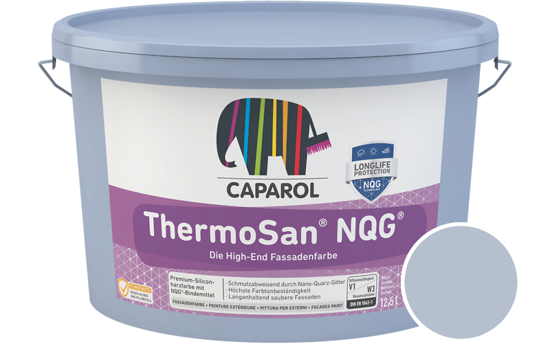 Caparol ThermoSan NQG 1,25L Fassadenfarbe / Getnt im Farbton Saphir 85