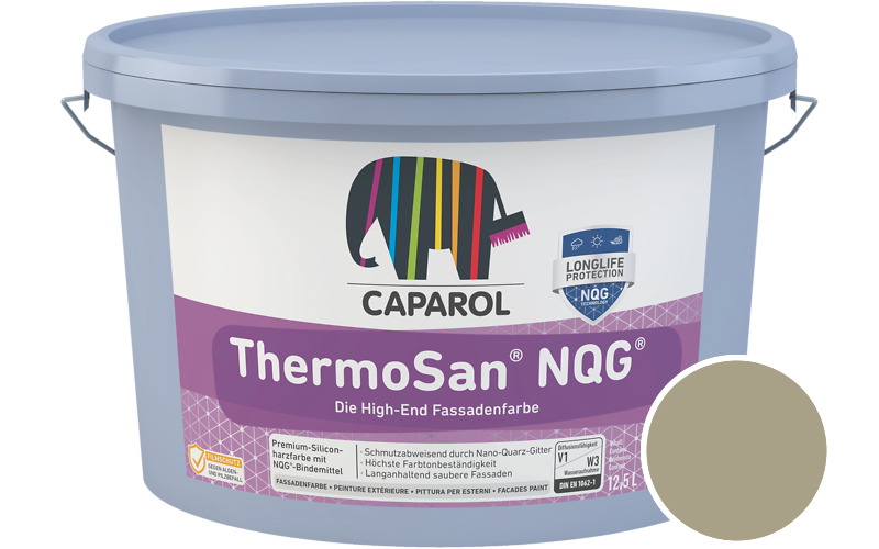 Caparol ThermoSan NQG 1,25L Fassadenfarbe / Getnt im Farbton Tundra 35