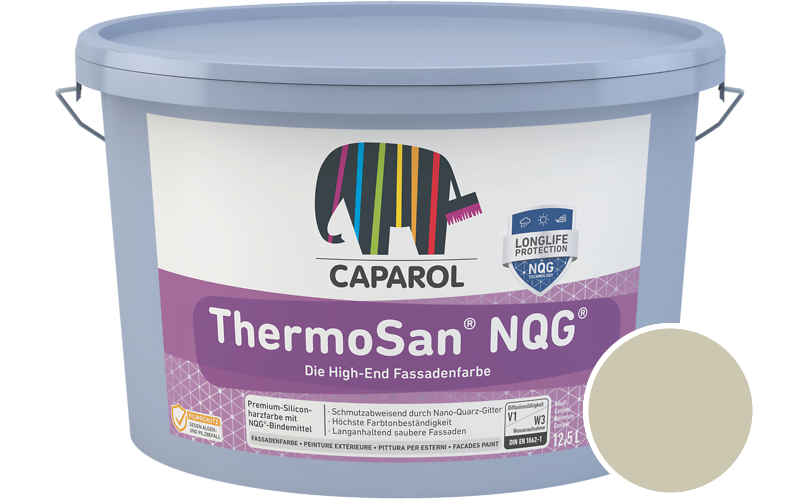 Caparol ThermoSan NQG 12,5L Fassadenfarbe / Getnt im Farbton Tundra 45
