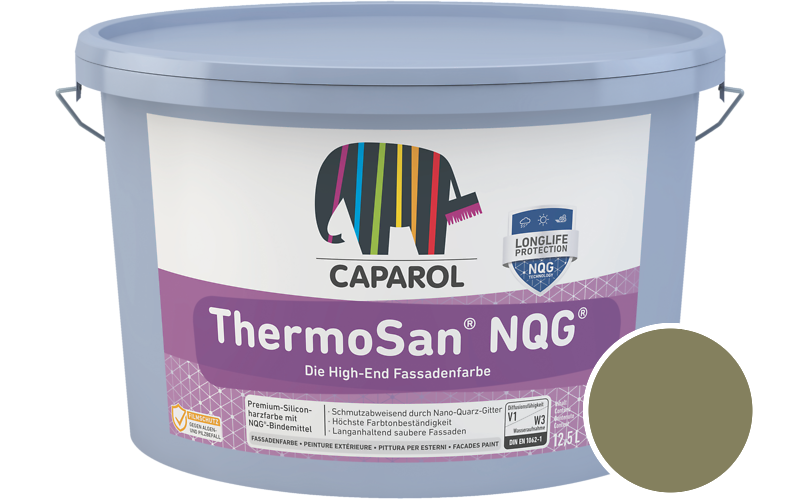 Caparol ThermoSan NQG 12,5L Fassadenfarbe / Getnt im Farbton Tundra 75
