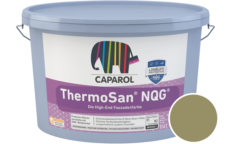 Caparol ThermoSan NQG 1,25L Fassadenfarbe / Getnt im Farbton Tundra 80