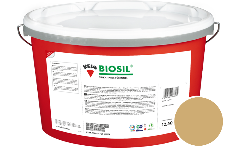 KEIM Biosil 2,5L Innenfarbe / Get�nt im Farbton RAL 1002 Sandgelb