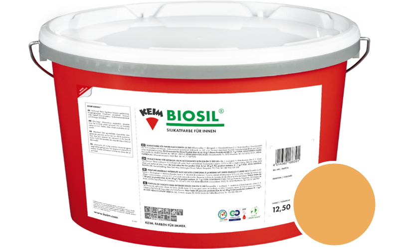 KEIM Biosil 2,5L Innenfarbe / Get�nt im Farbton RAL 1017 Safrangelb