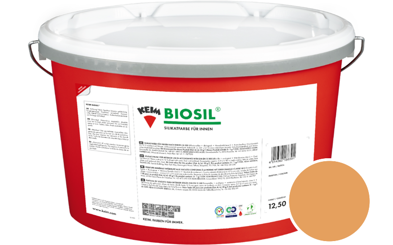 KEIM Biosil 12,5L Innenfarbe / Get�nt im Farbton RAL 1034 Pastellgelb