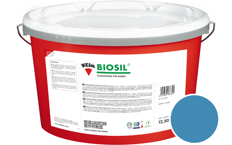KEIM Biosil 2,5L Innenfarbe / Get�nt im Farbton RAL 5012 Lichtblau