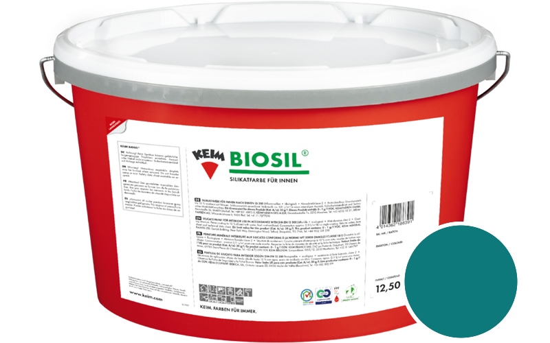 KEIM Biosil 2,5L Innenfarbe / Get�nt im Farbton RAL 5021 Wasserblau