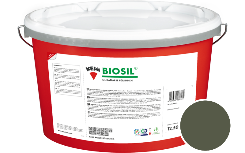 KEIM Biosil 12,5L Innenfarbe / Get�nt im Farbton RAL 6003 Olivgr�n
