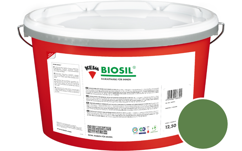 KEIM Biosil 2,5L Innenfarbe / Get�nt im Farbton RAL 6017 Maigr�n