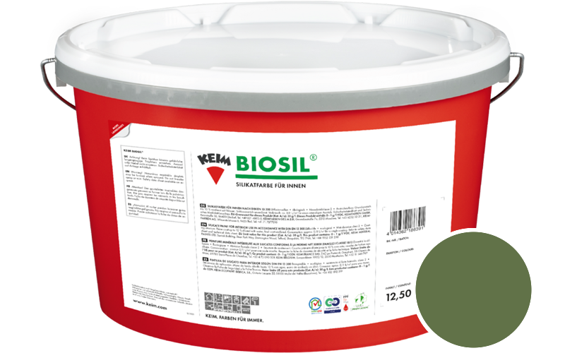 KEIM Biosil 2,5L Innenfarbe / Get�nt im Farbton RAL 6025 Farngr�n