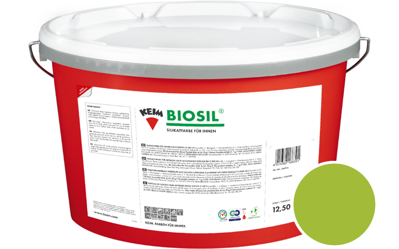 KEIM Biosil 2,5L Innenfarbe / Get�nt im Farbton RAL 6039 Fasergr�n