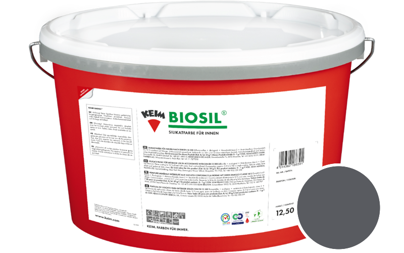 KEIM Biosil 2,5L Innenfarbe / Get�nt im Farbton RAL 7015 Schiefergrau