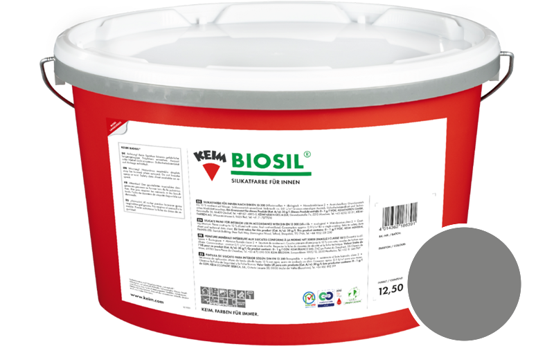 KEIM Biosil 12,5L Innenfarbe / Get�nt im Farbton RAL 7037 Staubgrau