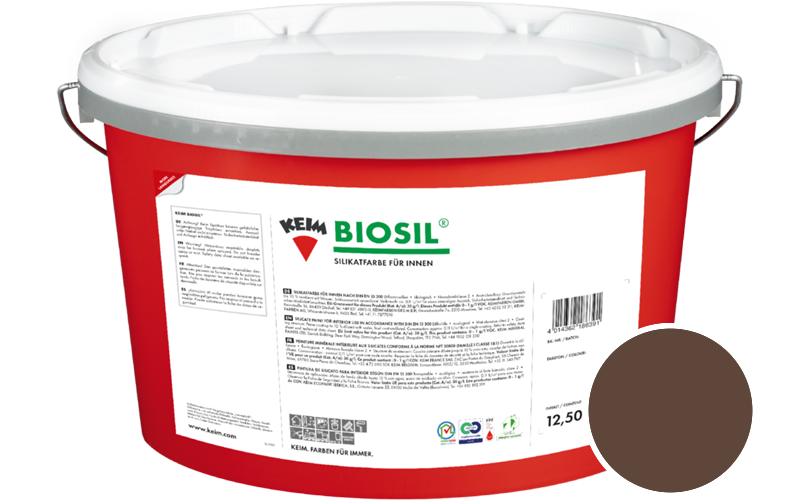 KEIM Biosil 2,5L Innenfarbe / Get�nt im Farbton RAL 8011 Nussbraun