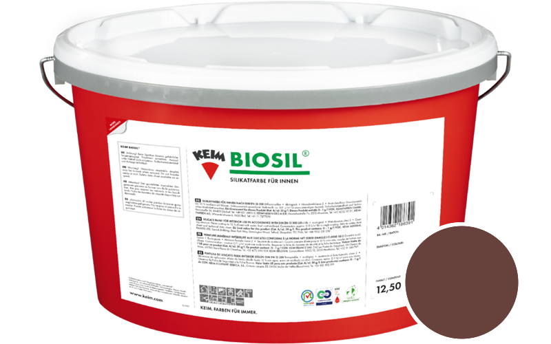 KEIM Biosil 2,5L Innenfarbe / Get�nt im Farbton RAL 8012 Rotbraun