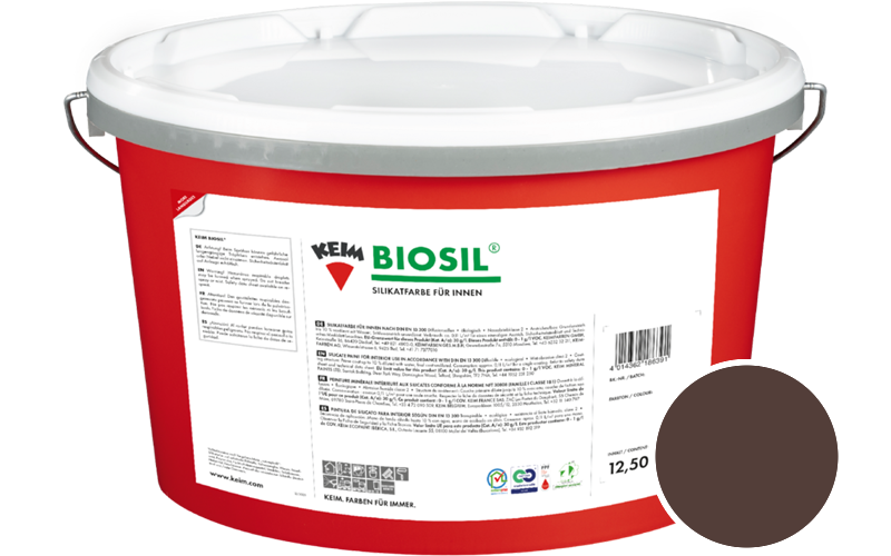 KEIM Biosil 2,5L Innenfarbe / Get�nt im Farbton RAL 8016 Mahagonibraun