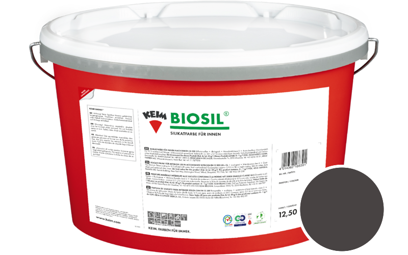 KEIM Biosil 2,5L Innenfarbe / Get�nt im Farbton RAL 8019 Graubraun