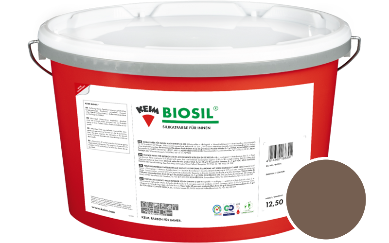 KEIM Biosil 2,5L Innenfarbe / Get�nt im Farbton RAL 8025 Blassbraun