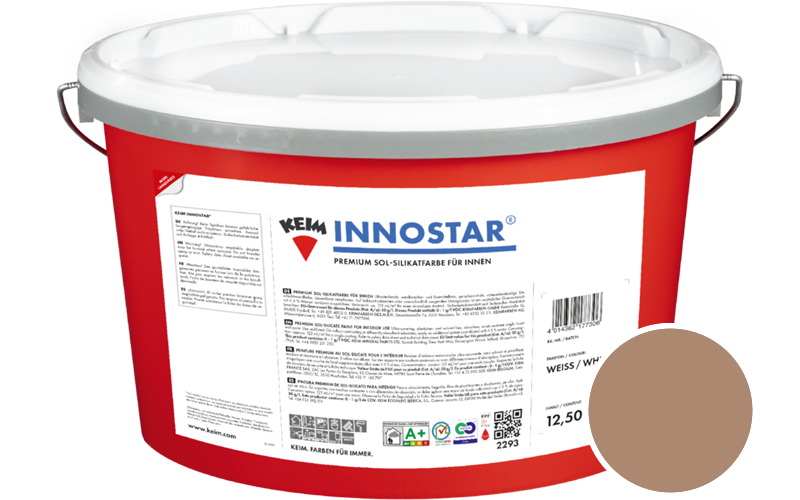 KEIM Innostar 5L Silikatfarbe f�r innen / Get�nt im Farbton 104