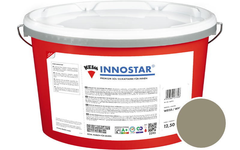 KEIM Innostar 2,5L Silikatfarbe f�r innen / Get�nt im Farbton 105