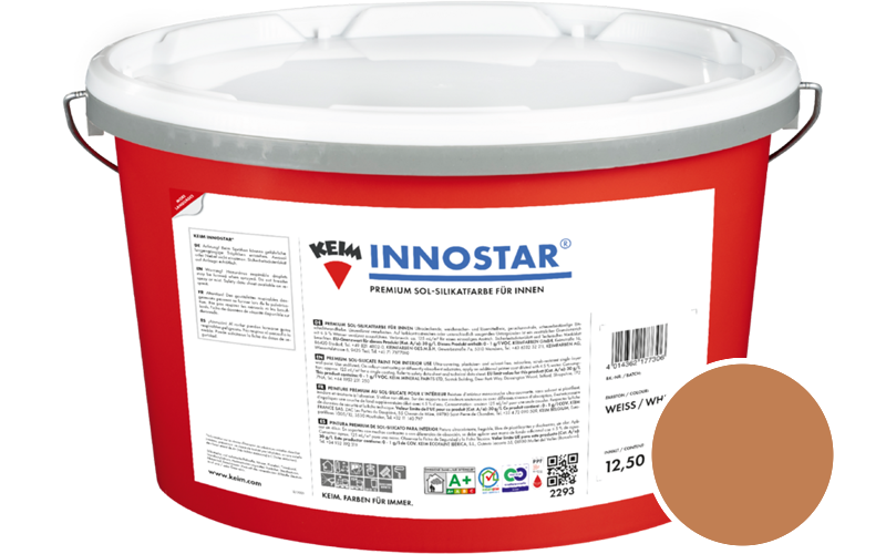 KEIM Innostar 12,5L Silikatfarbe f�r innen / Get�nt im Farbton 9105