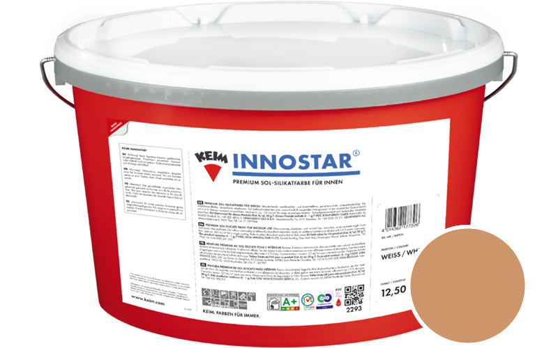 KEIM Innostar 12,5L Silikatfarbe f�r innen / Get�nt im Farbton 9108
