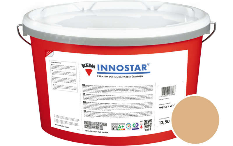 KEIM Innostar 12,5L Silikatfarbe f�r innen / Get�nt im Farbton 9110