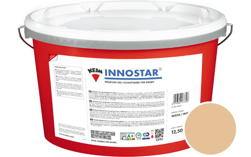 KEIM Innostar 12,5L Silikatfarbe f�r innen / Get�nt im Farbton 9112