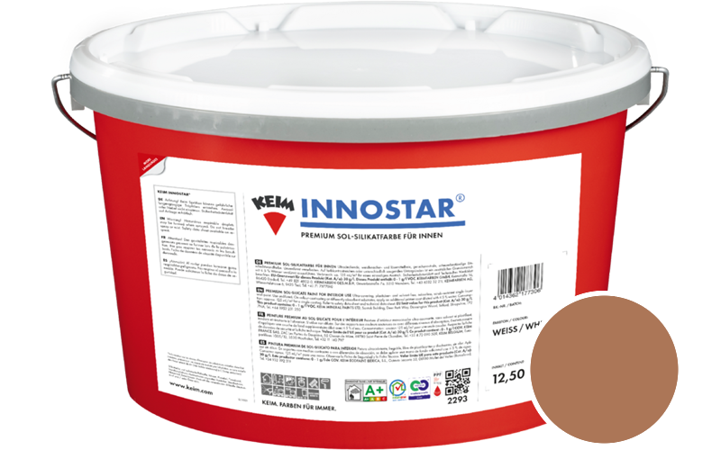 KEIM Innostar 12,5L Silikatfarbe f�r innen / Get�nt im Farbton 9144