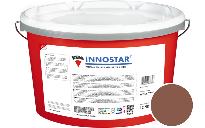 KEIM Innostar 12,5L Silikatfarbe f�r innen / Get�nt im Farbton 9182
