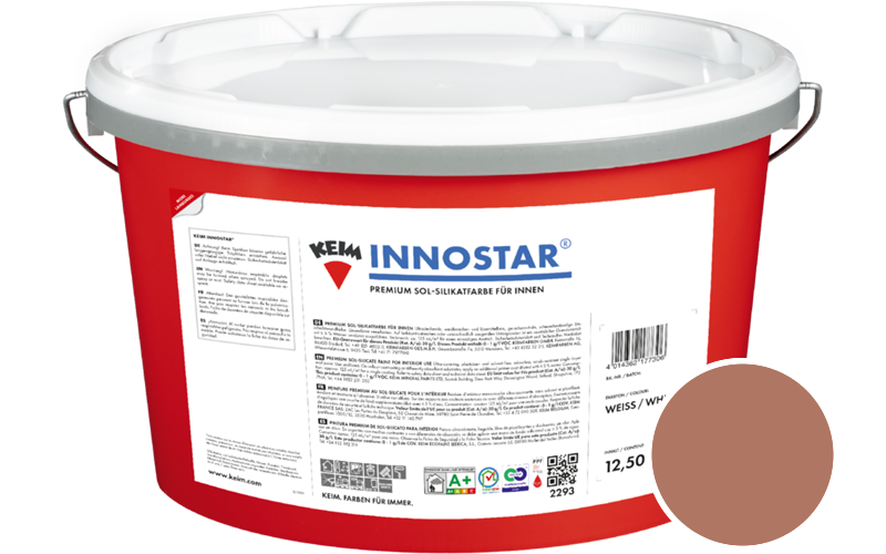 KEIM Innostar 5L Silikatfarbe f�r innen / Get�nt im Farbton 9184