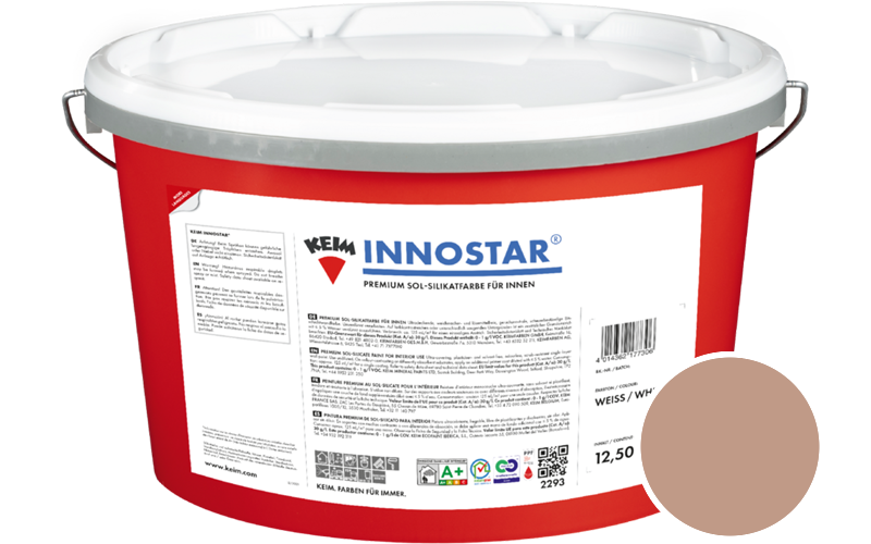 KEIM Innostar 5L Silikatfarbe f�r innen / Get�nt im Farbton 9187