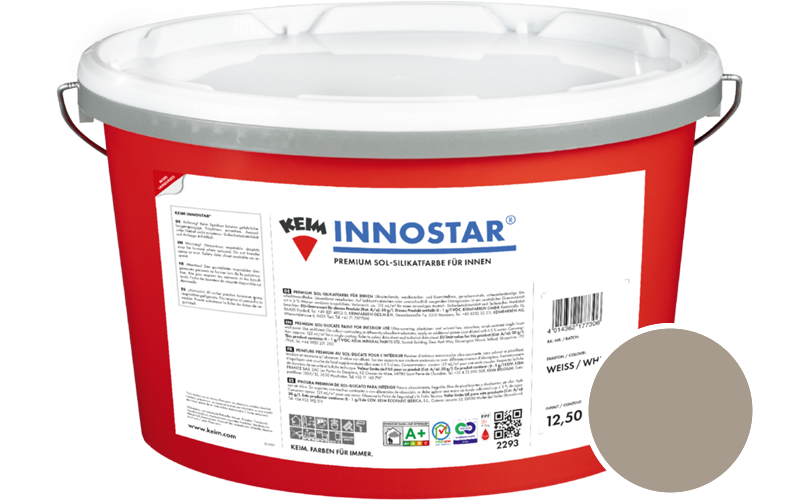 KEIM Innostar 12,5L Silikatfarbe f�r innen / Get�nt im Farbton 9307