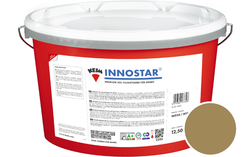 KEIM Innostar 5L Silikatfarbe f�r innen / Get�nt im Farbton 9325
